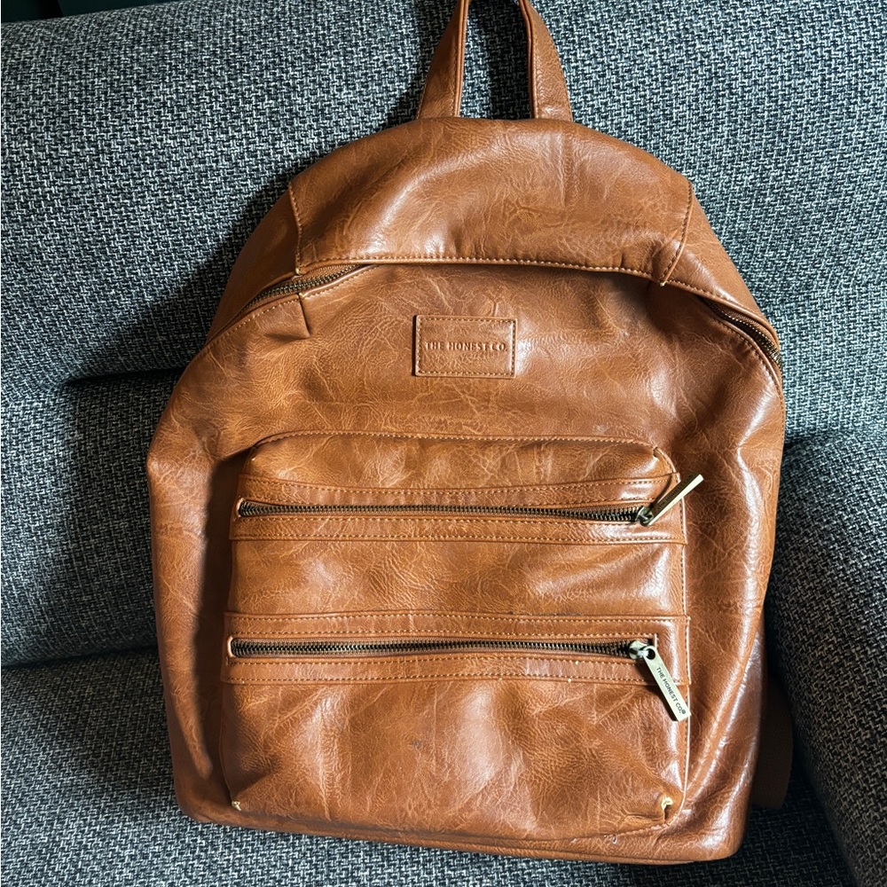 Honest Company Backpack :: City Bag in Leather